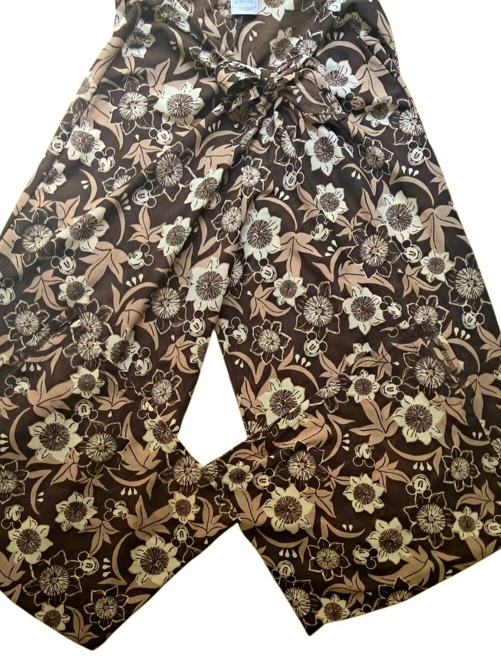 Disney Mickey Mouse Pareo Pants Sz 10 Wide Leg EUC
